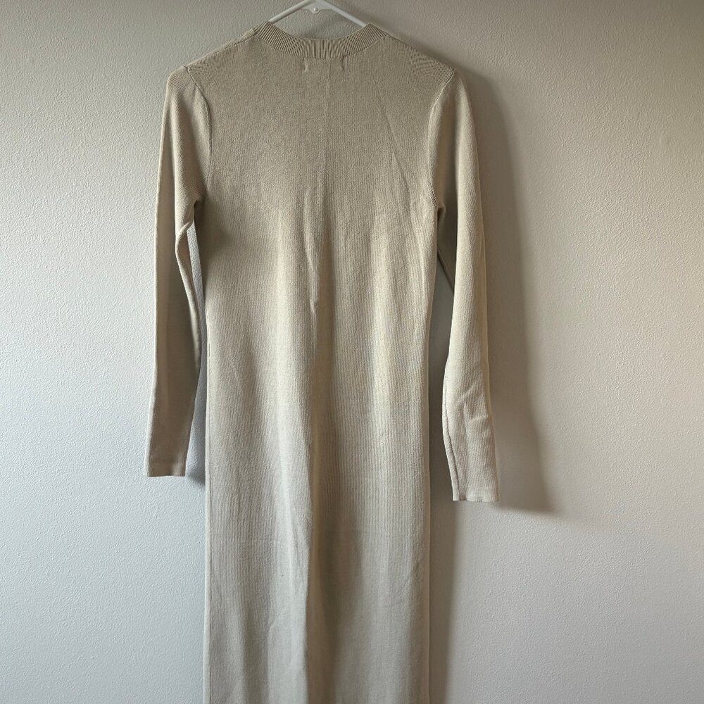 Treasure & Bond Cream long sleeve midi dress size XS